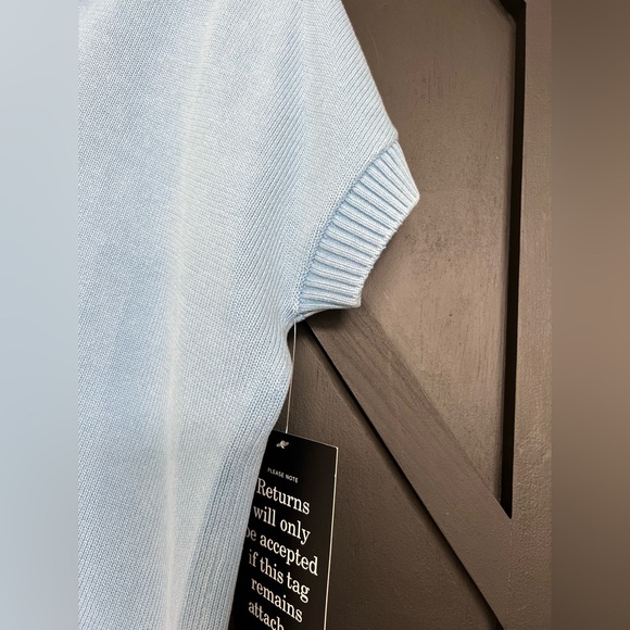 NWT Tuckernuck Henry Knit Polo in Light Blue, Size Large - Picture 7 of 9